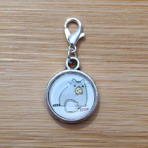 Planner charm Pusheen Glass Cabochon